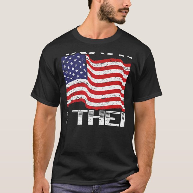 Taxation Is Theft American USA Flag Libertarian An T-Shirt (Vorderseite)