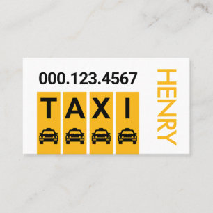 Taxi-Autofahrweg-Transportebenen Visitenkarte