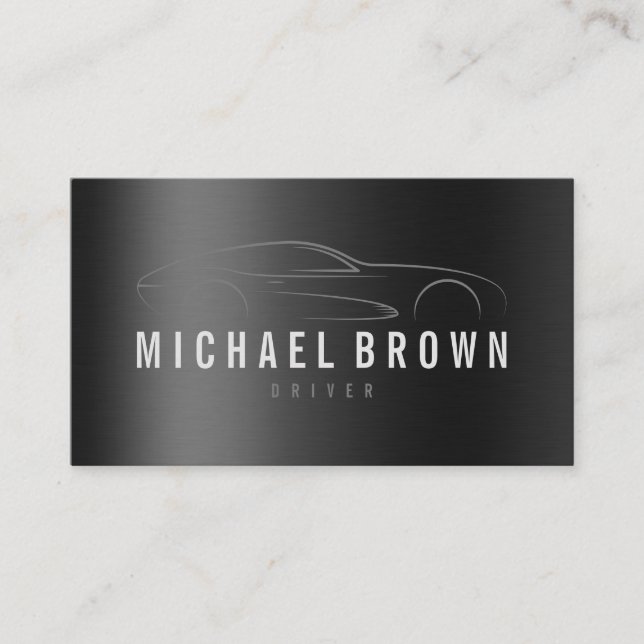 Taxi Cab Lux Autotreiber Online-Miete für mobile F Visitenkarte (Vorderseite)
