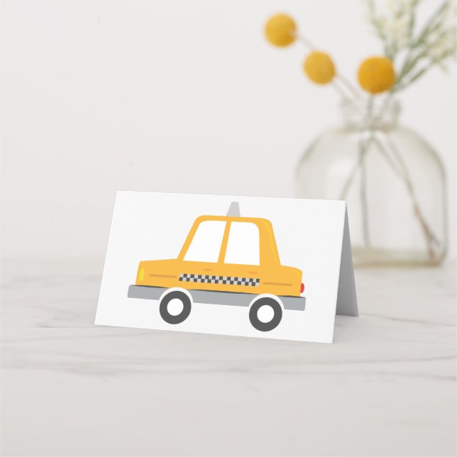 Taxi Cab Platzkarte (Vorderseite)