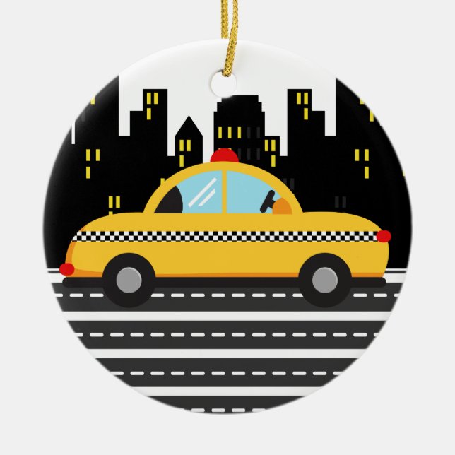 TAXI Cab - SRF Keramikornament (Vorne)