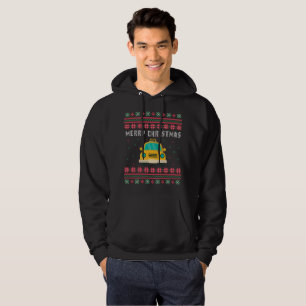 Taxi Cab Ugly Christmas Sweater Hoodie