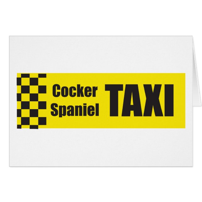 Taxi Cocker spaniel (Vorderseite (Horizontal))