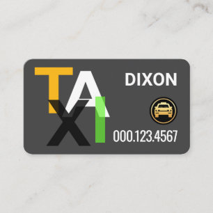 TAXI Colors Cab-Fahrer Visitenkarte
