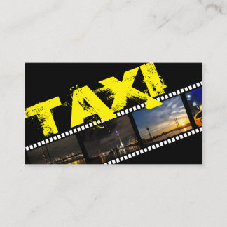 Taxi driver cabdriver transporter city chauffeur visitenkarte
