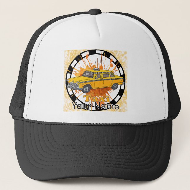 Taxi Driver Trucker Hat Truckerkappe (Vorderseite)