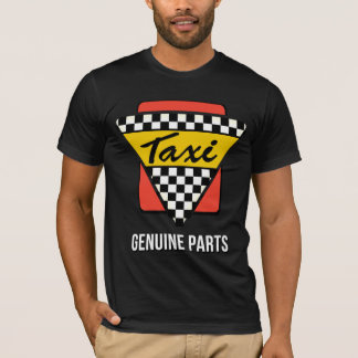 Taxi - echte Teile (farbenreich auf Schwarzem) T-Shirt