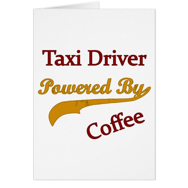 Taxi-Fahrer angetrieben durch Kaffee (Vorne)