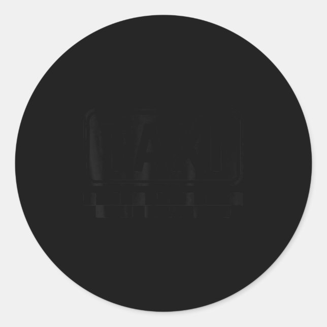 Taxi-Fahrer-Shirt Erwachsene Männer Frauen Kinder  Runder Aufkleber (Vorderseite)