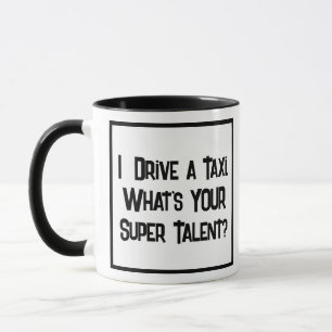 Taxi Fahrer Super Talent. Zwei Tone-Kaffee-Tasse Tasse