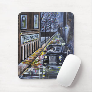 Taxi für Kate Gemälde von Alfred Fox Mousepad