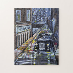 Taxi für Kate Malerei von Alfred Fox Puzzle