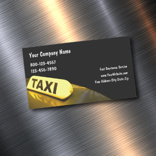 Taxi-Geschäfts-Magnete Magnetische Visitenkarte