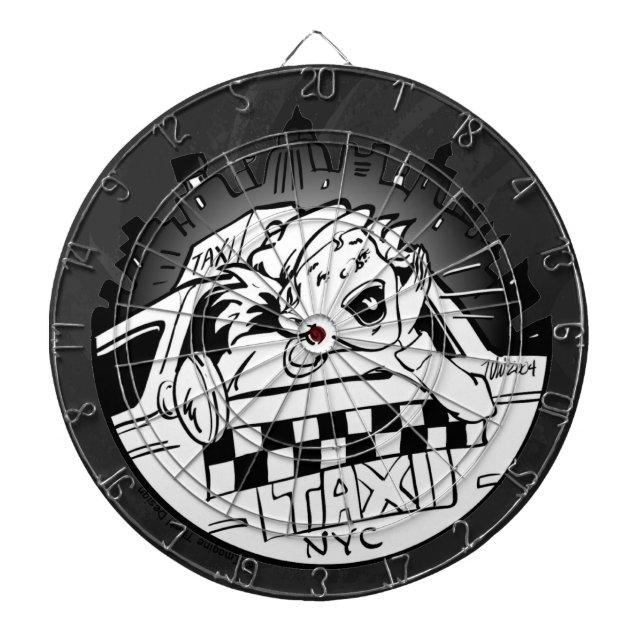 Taxi Girl Dartscheibe (vorne)