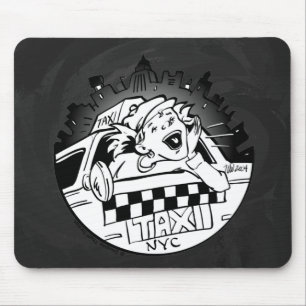 Taxi Girl Mousepad