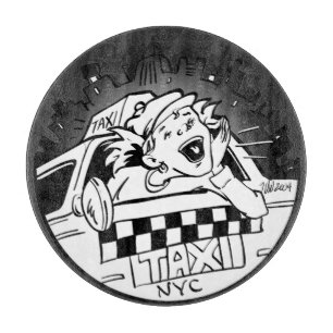 Taxi Girl Schneidebrett
