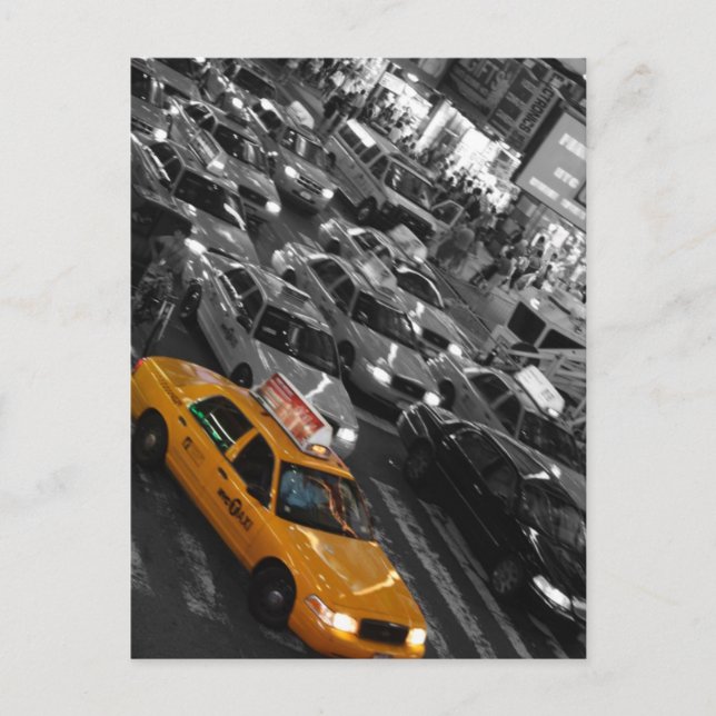 Taxi: Hintergrund Postkarte (Vorderseite)