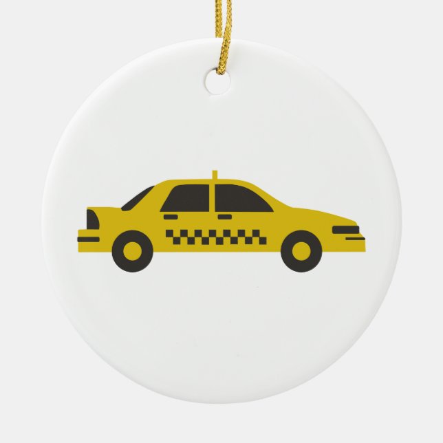 Taxi Keramikornament (Vorne)