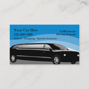 Taxi Limo Fahrer Business Cards Visitenkarte