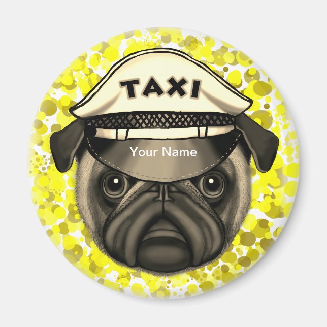 Taxi-Mops Magnet (Vorne)