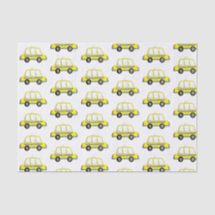 Taxi NYC Gelb New York City Checkered Cab Print Seidenpapier