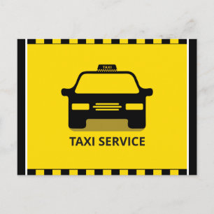 Taxi Postkarte