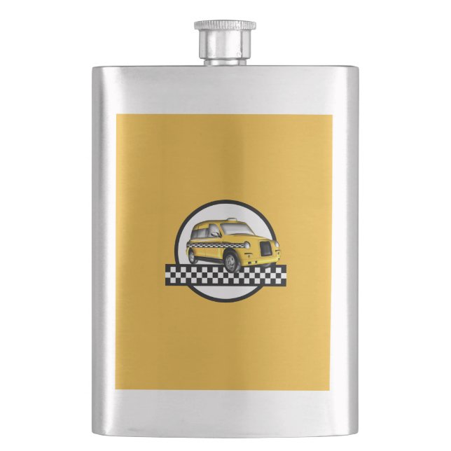 Taxi-Service-Flasche Flachmann (Vorderseite)