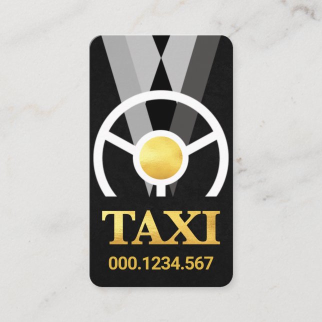 Taxi-Service für Chauffeur Visitenkarte (Vorderseite)