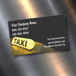 Taxi-Service-Transportdesign Magnetische Visitenkarte