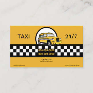 Taxi-Service Visitenkarte