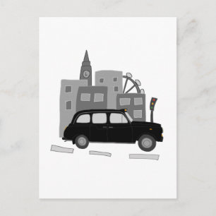 Taxi Szene Postkarte
