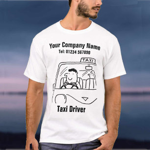 Taxi Taxi Cab Cartoon T-Shirt