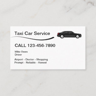 Taxiautovermietung Visitenkarte