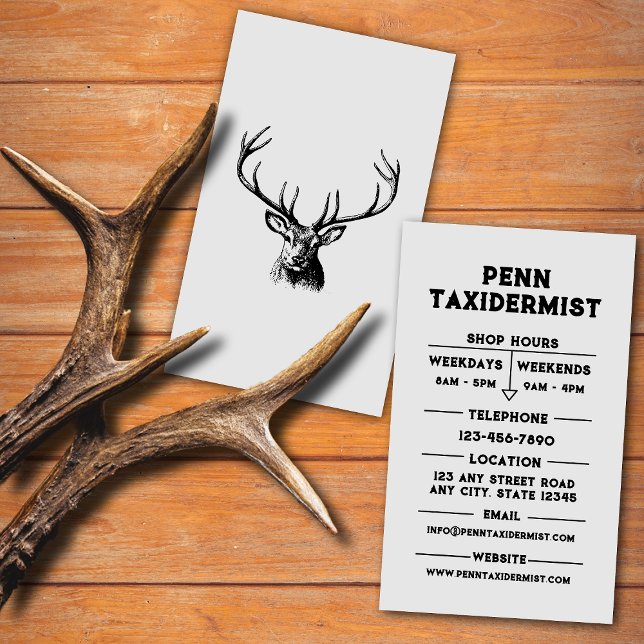Taxidermist Visitenkarte (Von Creator hochgeladen)