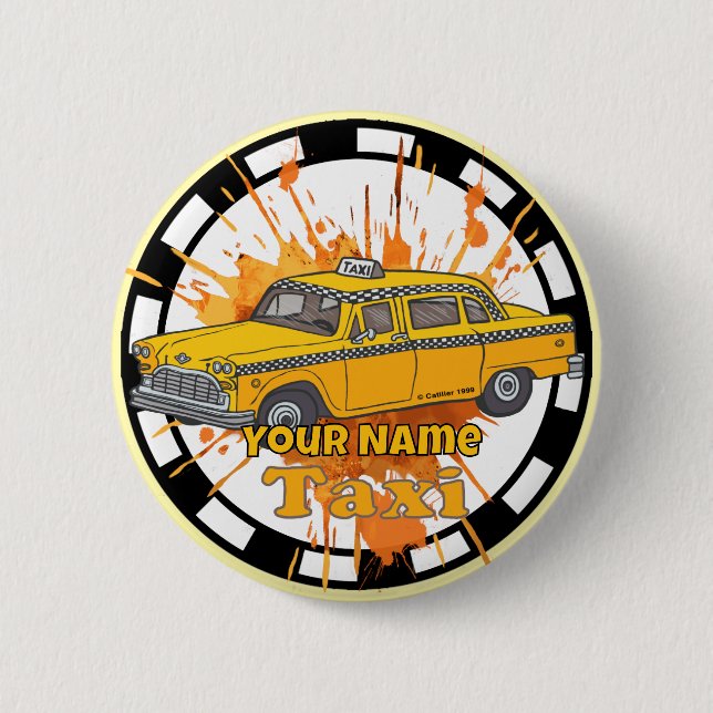 Taxifahrer Button (Vorderseite)