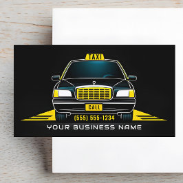 Taxifahrer Chauffeur Modern Visitenkarte