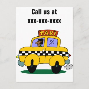 Taxifahrer Postkarte