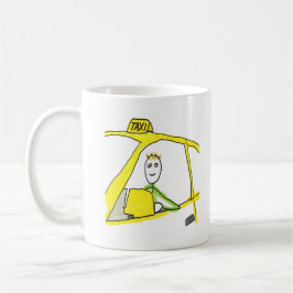 Taxifahrer Stickman Kaffeetasse