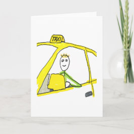 Taxifahrer Stickman Karte