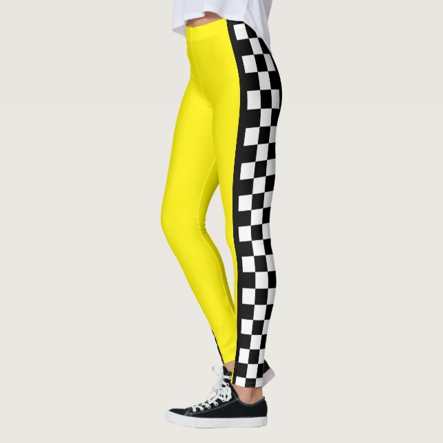 Taxis Karo Streifenmuster Leggings (Links)