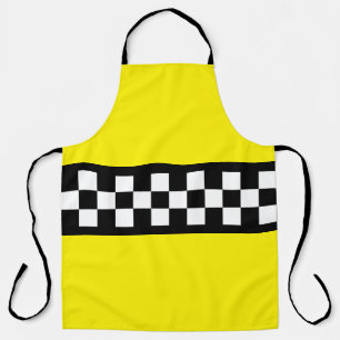 Taxis Karo Streifenmuster Schürze