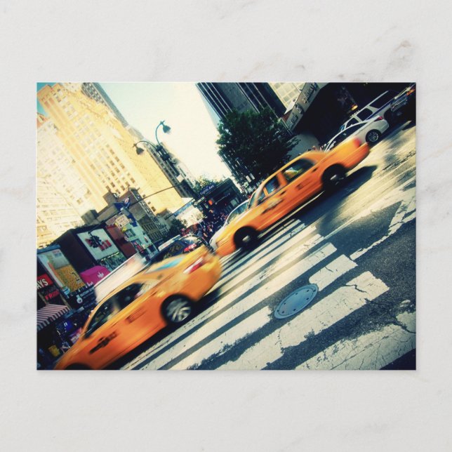 Taxis NYC Postkarte (Vorderseite)