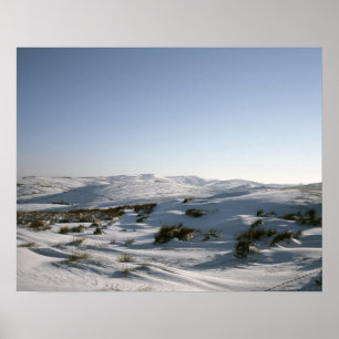 Taxistand und leuchtendes Torwinters-Postkarte Poster