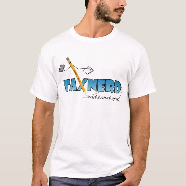 TaxNerd grundlegender T - Shirt (Vorderseite)