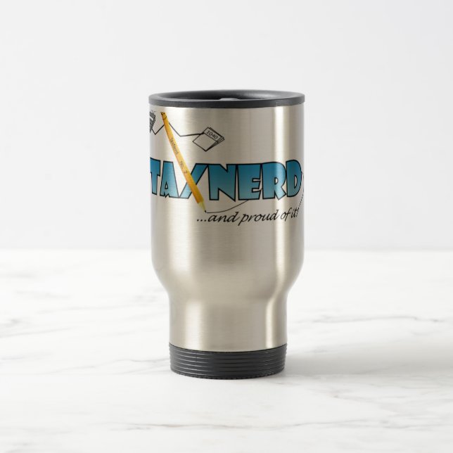 TaxNerd Reise-Tasse Reisebecher (Mittel)