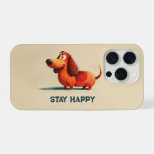 Tay Happy Dog – Süße positive Zitat Kunst iPhone 15 Pro Hülle