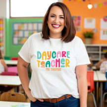 Taycare Teacher Fun Farbiger Text Custom