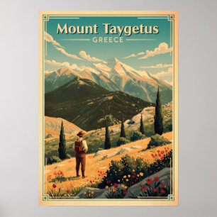 Taygetus-Gebirge Griechenland V06 Poster
