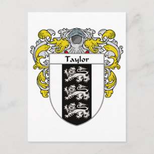 Taylor Coat of Arms (Mantled) Postkarte