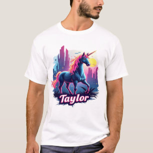 Taylor Einhorn-Träume: Sternenhafte Magie und Laun T-Shirt